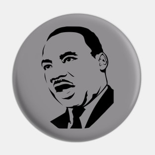 martin luther king stencil Pin