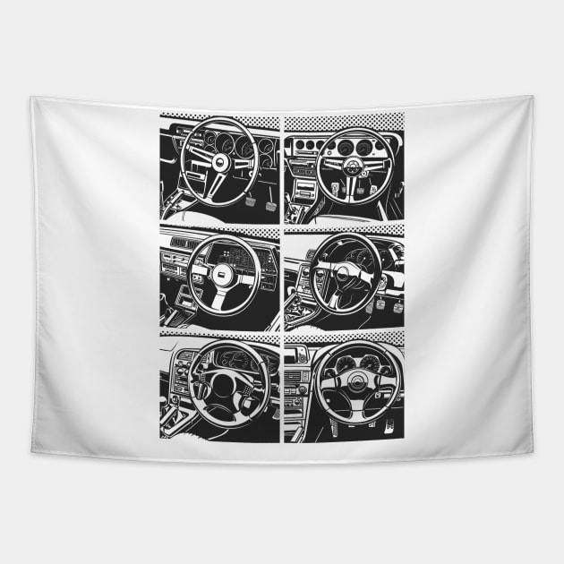 Skyline GTR dashboards Tapestry by Markaryan