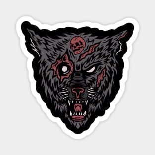 Wolf skull Magnet