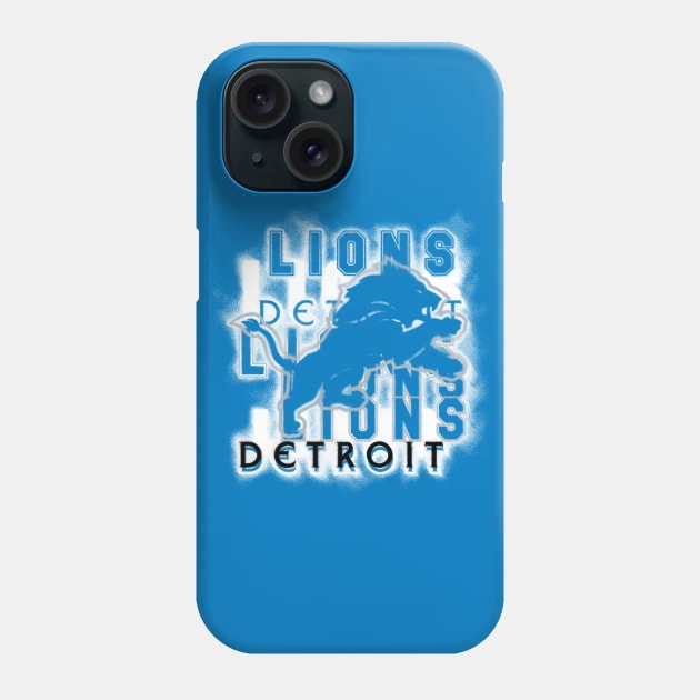 Detroit Lioooons 14 Phone Case by Very Simple Graph