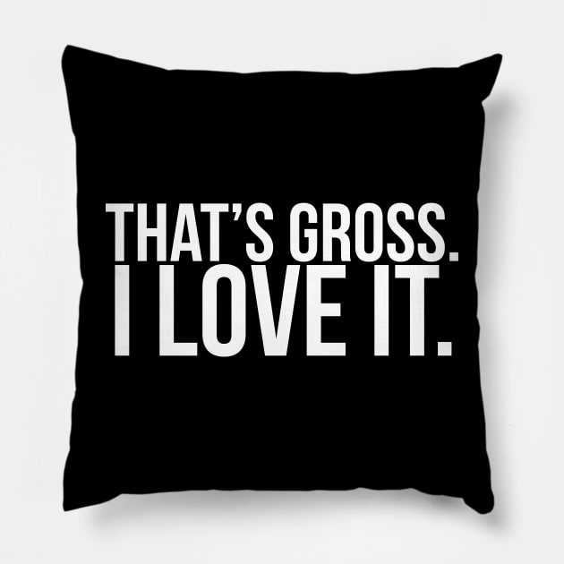 That's gross. I love it. // Funny. Parks and Rec Pillow by PGP