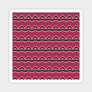 Pink Waves pattern Magnet