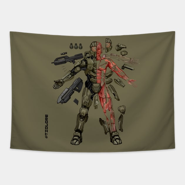 Halo Tapestry by Negolou 