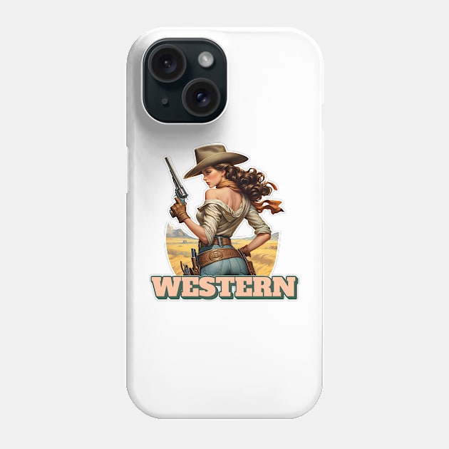 Cowgirl Phone Case by Rawlifegraphic