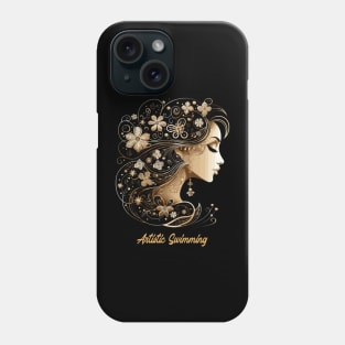 artistic swimming, synchronized swimming, golden dancers v4 Phone Case