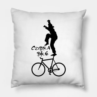 Cobra Bike (Black silhouette version) Pillow