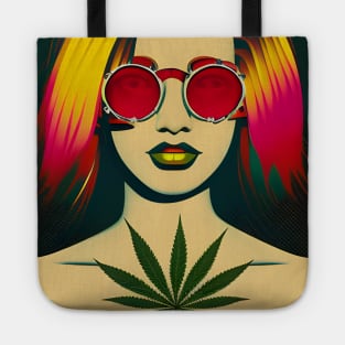 Mary Jane - Weed Loving Hippie Girl Tote