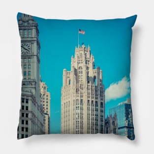 Tribune Building Chicago Pillow