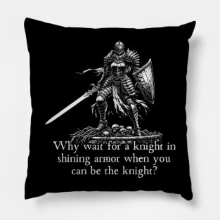 Lady Knight Pillow