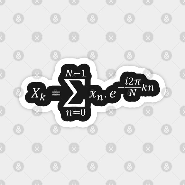 Discrete Fourier Transform Equation Math Basics Magnet by ScienceCorner