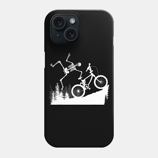 Funny Skeleton BMX Halloween Gift For Men And Boys Phone Case by adrinalanmaji