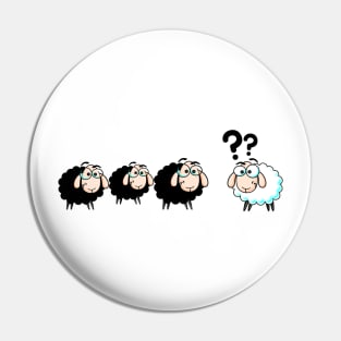 black sheep and white sheep Pin