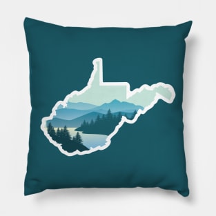 Blue Ridge Mountains West Virginia Landscape Pillow