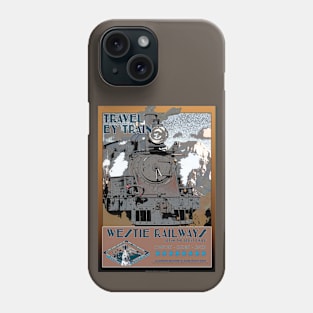 Retro Steam Rail Travel_05 Phone Case