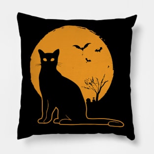 Black Cat Pillow