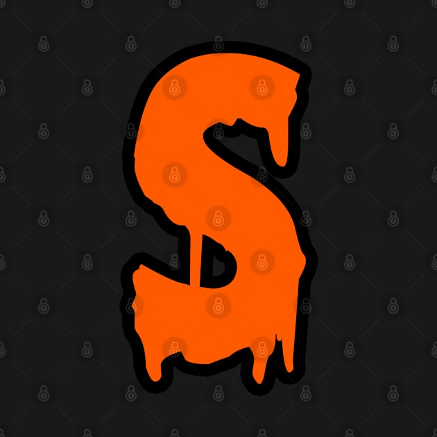 Letter S (orange) by CateBee8