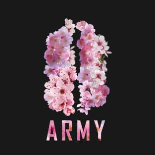 BTS - Wings logo total sakura flowers | Army | Kpop merch T-Shirt