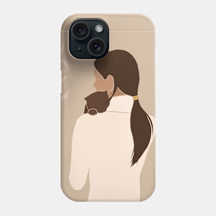 Cat On Shoulder Phone Case