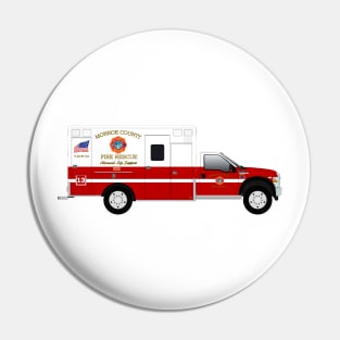 Monroe County Fire Department Florida Ambulance Pin