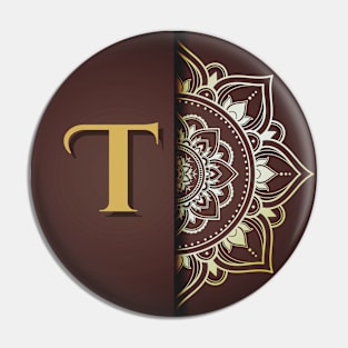 T – Mandala Monogram Pin