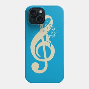 Treble Clef -  Music Trumpet - Vintage Phone Case