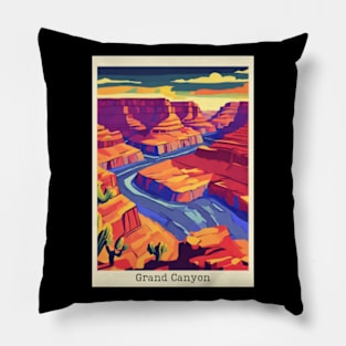 fauvism art of grand canyon usa 3 Pillow