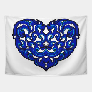 Blue Heart Tapestry