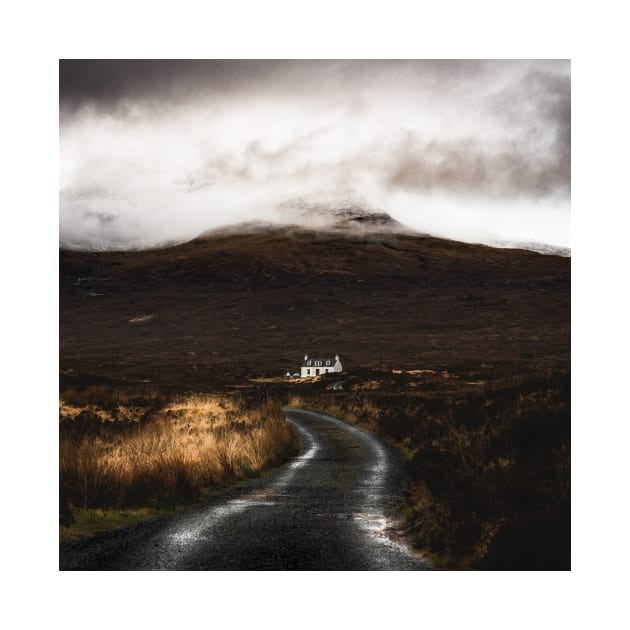 Moody Road Leading to The Cabin Isle of Skye Scotland by Danny Wanders