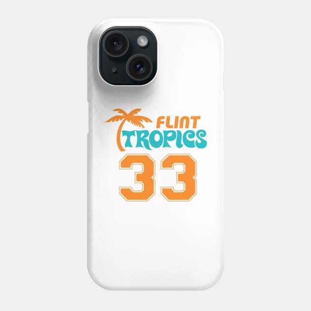 Flint Michigan Tropics Defunct Funny Sports Logo Phone Case by robotbasecamp