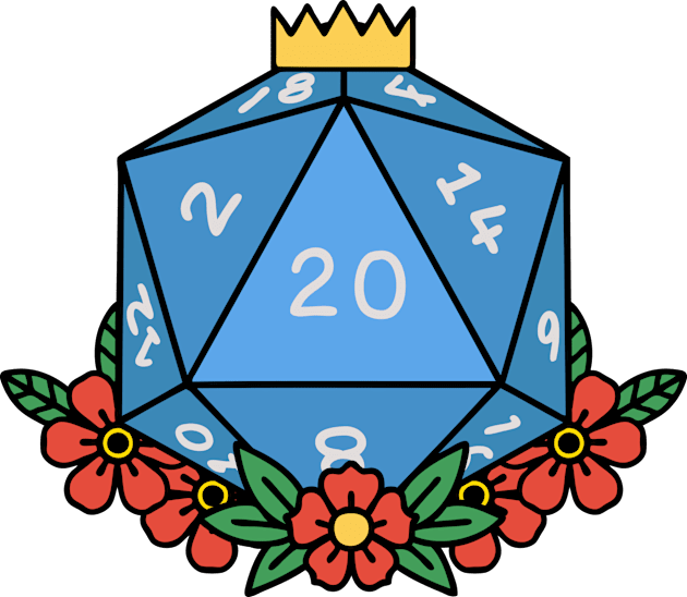 D20 Kids T-Shirt by OctoberArts