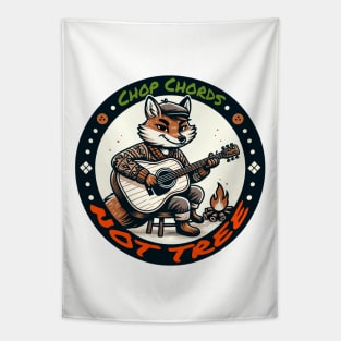 Foxy Guitarist Strumming, Natures Harmony Tapestry