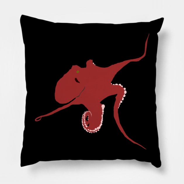 Pacific Giant Octopus Pillow by stargatedalek