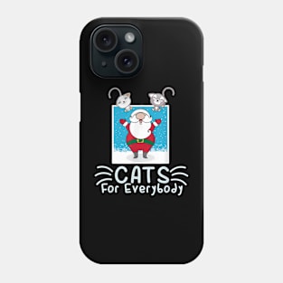 Cat Lover Christmas Mom Cat Dad Cats For Everyday Santa Xmas Phone Case