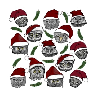 Owl  Christmas pattern T-Shirt