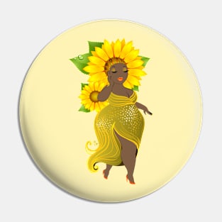 Sunflower Sparkle Pin