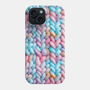 Pastel Knit Waves Phone Case