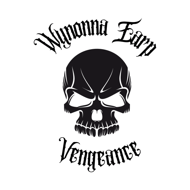 Wynonna Earp Vengeance Movie with skull White Fan T-Shirt Design by Rainbow Kin Wear