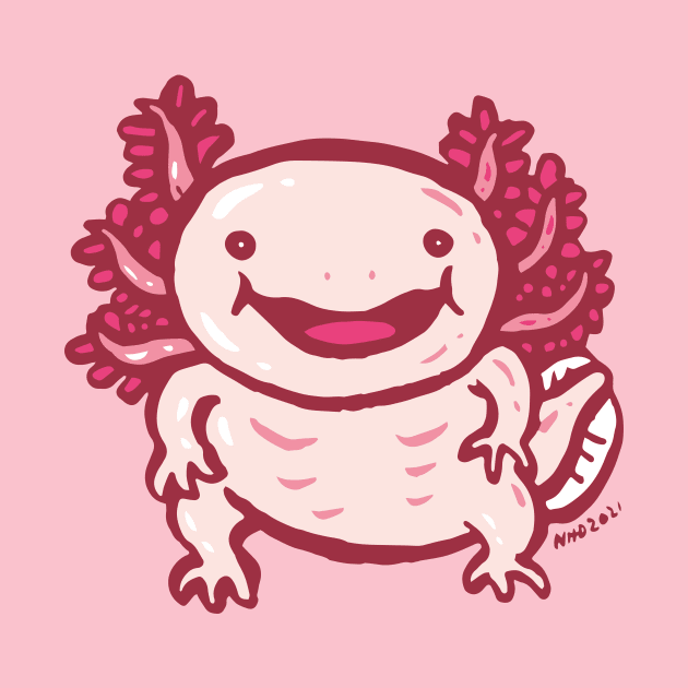 Axolotl smile by nokhookdesign