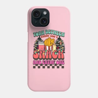 Torn Between Lookin Like A Snack and Eating One Funny Retro Christmas Phone Case