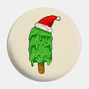 Santa Hat Ice Cream Pin