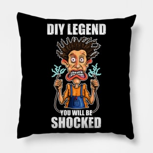 Funny DIY Home Improvements Shocking Design Pillow