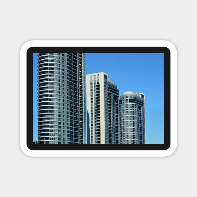 Three Condos Magnet by LaurieMinor