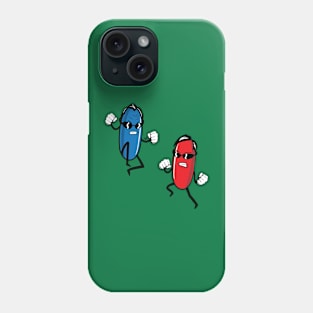 Blue Pill versus Red Pill by Tai's Tees Phone Case