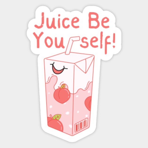 Amazing funny puns, juice be yourself ! Peach Milk - Puns - Sticker | TeePublic Amazing funny puns, juice be yourself ! Peach Milk - Puns - Sticker | TeePublic
