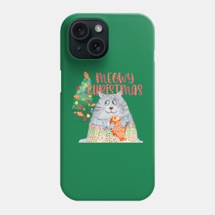 Meowy Christmas Phone Case