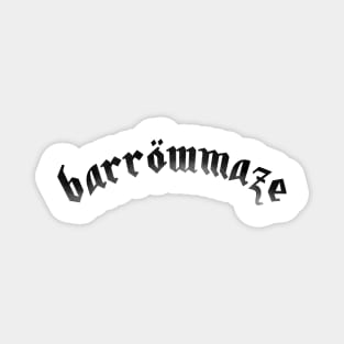 Barrowmaze British Heavy Metal Band (White) Magnet