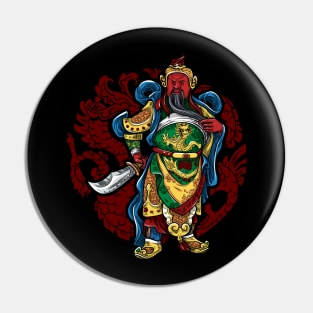 Guan Yu Chinese Warrior Pin