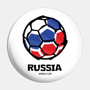 Russia Football Country Flag Pin