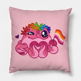 Pride Pretzel Lesbian Pillow