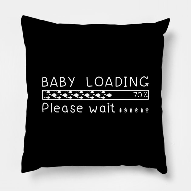 Baby Loading Please Wait Pillow by CHANJI@95